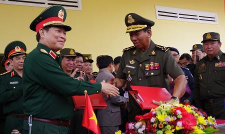 Diễn tập cứu hộ, cứu nạn trên biên giới đất liền Việt Nam-Campuchia