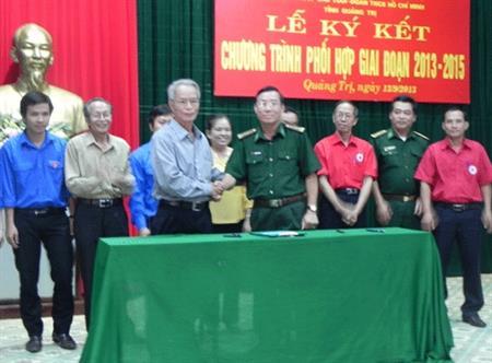 Ký kết chương trình phối hợp giai đoạn 2013 - 2015