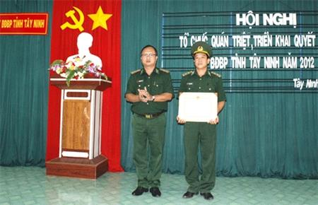 Bộ Chỉ huy BĐBP Tây Ninh Khen thưởng đột xuất cho đồn BP Kà Tum