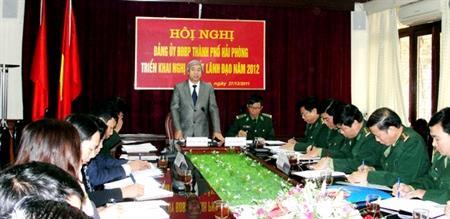 Đảng uỷ BĐBP TP Hải Phòng: Triển khai 5 giải pháp trọng tâm năm 2012
