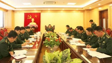 Họp Tiểu ban Lễ tân phục vụ Lễ kỷ niệm 60 năm Ngày Truyền thống BĐBP