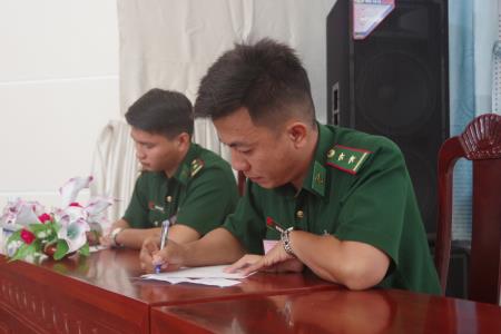 Thi báo cáo viên, tuyên truyền viên giỏi năm 2019 trong BĐBP Kiên Giang