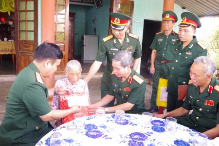 Thượng tướng Lê Chiêm viếng các nghĩa trang liệt sĩ và tặng quà mẹ Việt Nam Anh hùng