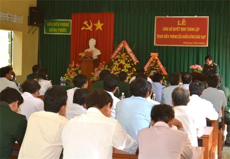 Thành lập trạm Biên phòng cửa khẩu cảng Soài Rạp