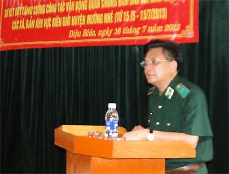 Sơ kết đợt tăng cường công tác vận động quần chúng khu vực Mường Nhé