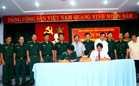 Hội nghị phối hợp lãnh đạo công tác biên phòng giữa Tỉnh ủy Quảng Nam và Đảng ủy BĐBP
