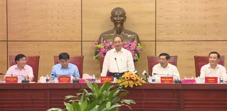 Thủ tướng Nguyễn Xuân Phúc làm việc với lãnh đạo tỉnh Nghệ An