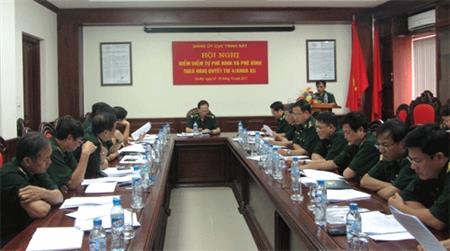Đảng ủy các đơn vị tổ chức kiểm điểm theo Nghị quyết Trung ương 4