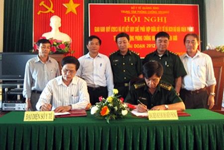 BĐBP và Sở Y tế ký kết quy chế phối hợp phòng chống HIV/AIDS