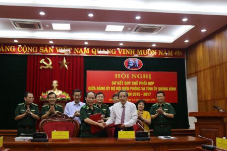 Sơ kết 2 năm thực hiện quy chế phối hợp giữa Đảng ủy BĐBP và Tỉnh ủy Quảng Bình