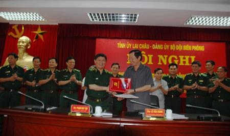 Tỉnh ủy Lai Châu- Đảng ủy BĐBP Sơ kết quy chế phối hợp lãnh đạo công tác Biên phòng