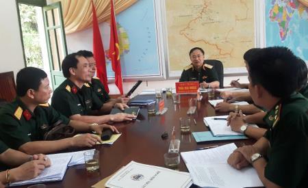 Cục Tác chiến, Bộ Tổng Tham mưu kiểm tra Đồn Biên phòng cửa khẩu quốc tế Nậm Cắn