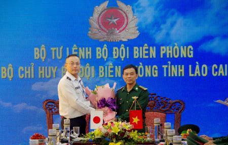 Đoàn công tác Bộ Quốc phòng Nhật Bản thăm BĐBP Lào Cai