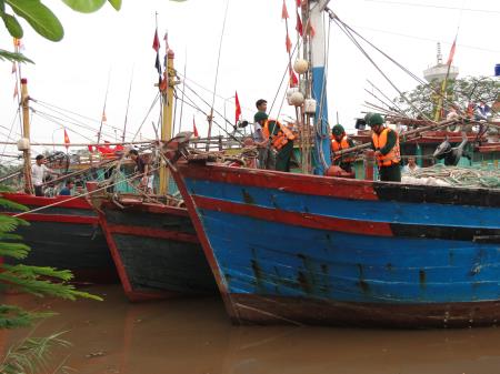BĐBP chủ động lực lượng, phương tiện phòng tránh bão số 4