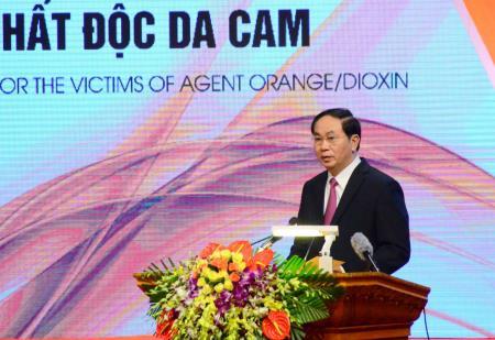 Mít tinh kỷ niệm 55 năm thảm họa da cam ở Việt Nam