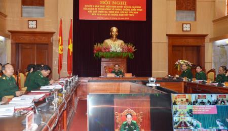 Sơ kết 5 năm thực hiện Nghị quyết của Quân ủy Trung ương về phòng, chống, khắc phục hậu quả thiên tai