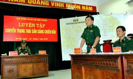 Cục Chính trị BĐBP luyện tập chuyển trạng thái sẵn sàng chiến đấu