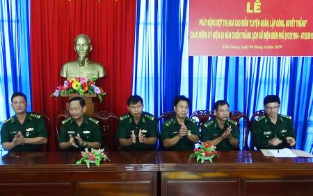 BĐBP Tiền Giang phát động đợt thi cao điểm kỷ niệm 65 năm Chiến thắng lịch sử Điện Biên Phủ