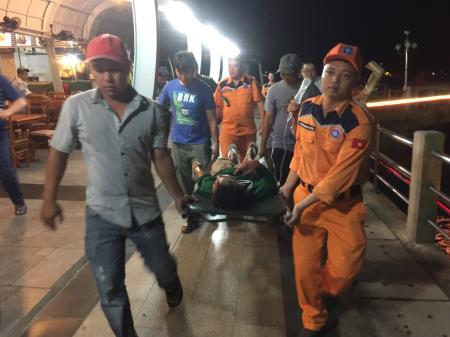 Kịp thời cứu nạn thuyền viên tàu cá Kiên Giang bị tai nạn trên biển