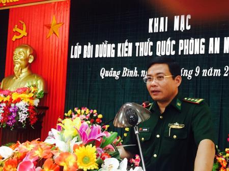BĐBP Quảng Bình: Bồi dưỡng kiến thức quốc phòng - an ninh đợt 1 năm 2016