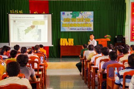 Đồn BP Cà Ná: Truyền thông an ninh, an toàn đường ống dẫn khí cho chủ tàu và thuyền trưởng