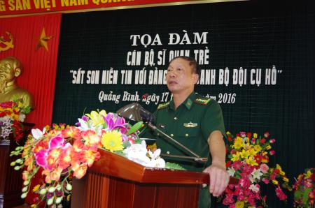 BĐBP Quảng Bình tọa đàm cán bộ, sỹ quan trẻ năm 2016
