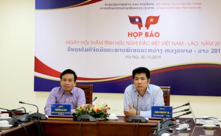 "Ngày hội thắm tình hữu nghị đặc biệt Việt Nam - Lào" năm 2019 sẽ được tổ chức tại Nghệ An