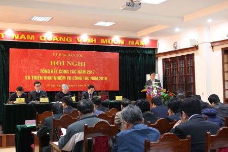 Ủy ban Dân tộc tổng kết công tác năm 2017 và triển khai nhiệm vụ năm 2018