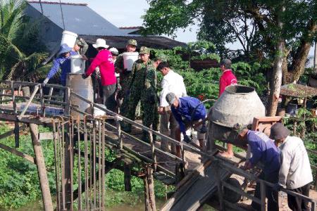Khởi công xây dựng cầu biên giới liên xã tại tỉnh An Giang