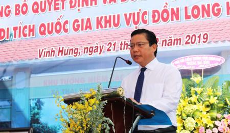 Đón nhận Bằng Di tích lịch sử Quốc gia Khu vực Đồn Long Khốt
