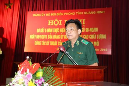 BĐBP Quảng Ninh sơ kết 5 năm thực hiện Nghị quyết số 98-NQ/ĐU của Đảng ủy BĐBP