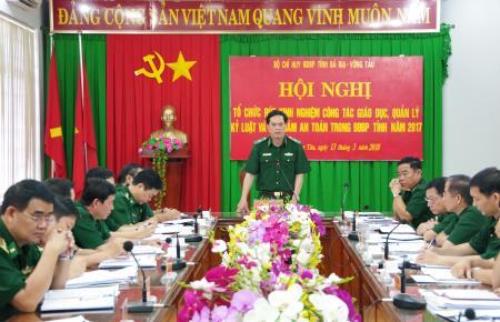 BĐBP Bà Rịa-Vũng Tàu rút kinh nghiệm công tác giáo dục, quản lý kỷ luật