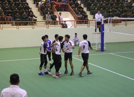 Đội bóng chuyền BĐBP giành vé vào Bán kết tại Hội thao Thể dục thể thao quốc phòng năm 2019