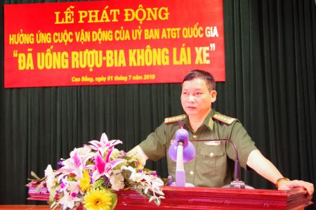 BĐBP Cao Bằng phát động hưởng ứng cuộc vận động “Đã uống rượu bia - Không lái xe”