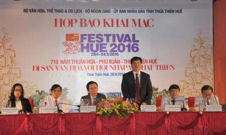 Họp báo khai mạc Festival Huế lần thứ IX năm 2016