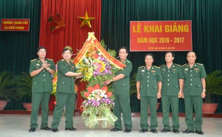 Trường Trung cấp 24 Biên phòng khai giảng năm học mới