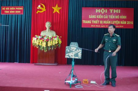 BĐBP Bình Định: Thi sáng kiến, cải tiến mô hình trang thiết bị huấn luyện