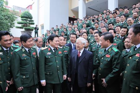 Tổng Bí thư Nguyễn Phú Trọng thăm, làm việc tại Bộ Tư lệnh BĐBP