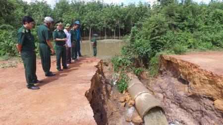 Kiểm tra công tác phòng chống lụt bão và cứu hộ, cứu nạn trên sông Vàm Cỏ