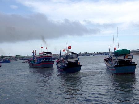 Thực hành huy động nhân lực, tàu, thuyền tham gia bảo vệ chủ quyền, an ninh biên giới biển