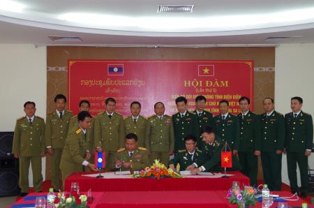Hội đàm thường niên giữa BĐBP Điện Biên và Ty An ninh tỉnh Phong Sa Ly