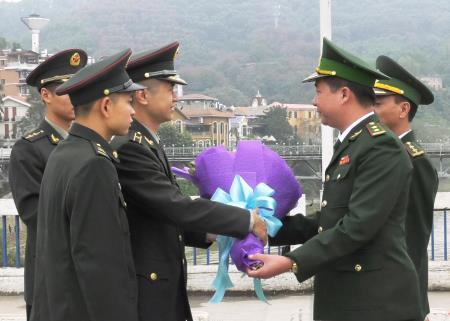 Tiểu đoàn BĐBP Hà Khẩu, Trung Quốc chúc Tết các đồn Biên phòng Lào Cai