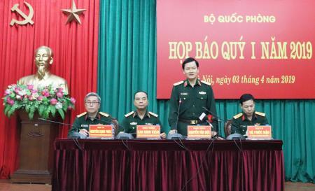 Bộ Quốc phòng họp báo quý 1-2019