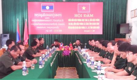 Quảng Bình: Hội đàm giữa đồn BP và lực lượng bảo vệ biên giới tỉnh Khăm Muộn, Lào