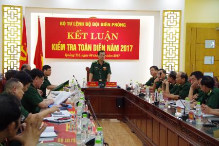 Bộ Tư lệnh BĐBP kiểm tra toàn diện BĐBP tỉnh Quảng Trị