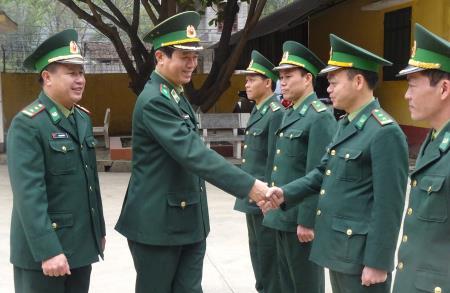 Kiểm tra công tác huấn luyện sẵn sàng chiến đấu tại Đồn BP Ngọc Côn