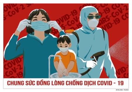 Phát hành tranh cổ động tuyên truyền phòng chống dịch bệnh Covid-19