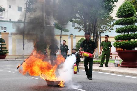 Chủ động phòng chống cháy, nổ ở cơ quan Thường trực Bộ Tư lệnh BĐBP