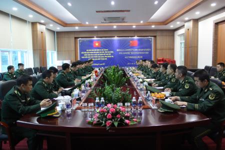 Giao ban định kỳ quý IV giữa Đồn BPCK Trà Lĩnh và Trạm kiểm soát Biên phòng Long Bang