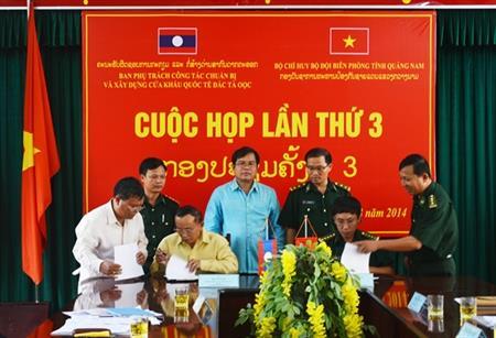 Quảng Nam giúp Sê Kông (Lào) xây dựng trạm kiểm soát liên hợp cửa khẩu Đắc Tà Oọc